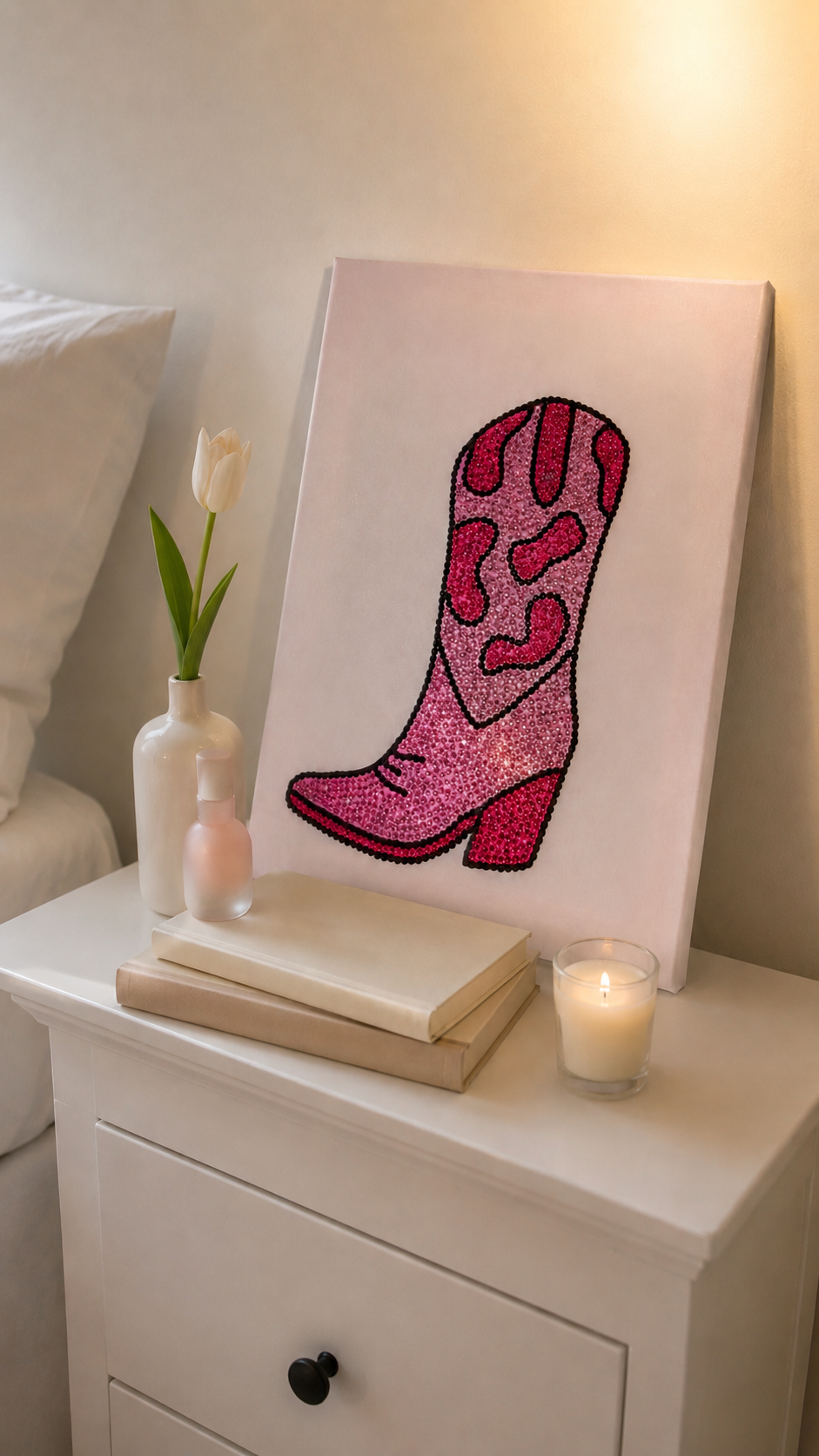 DIY-Set für rosa Stiefel