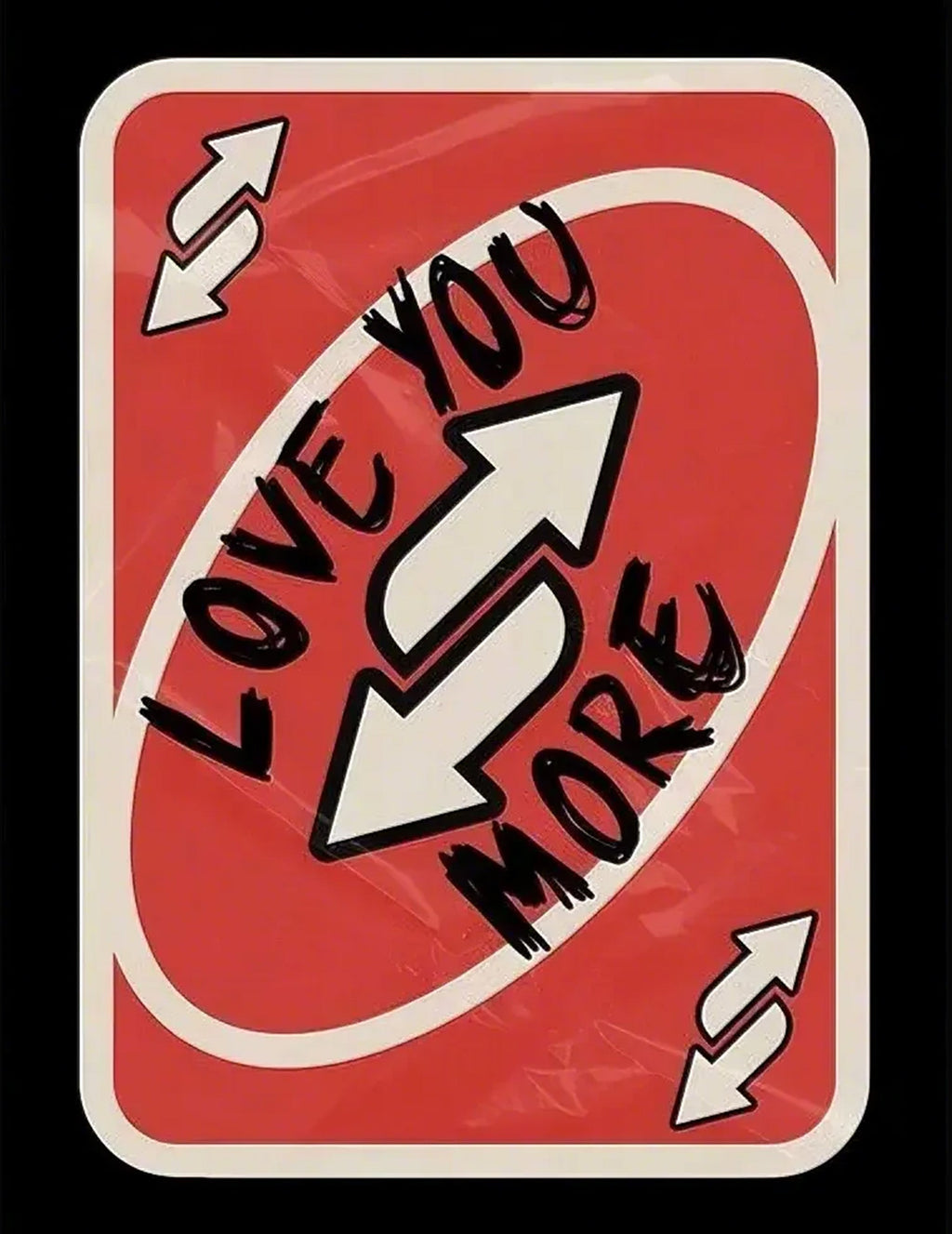DIY UNO Love You More Card Rhinestone Canvas Art Kit