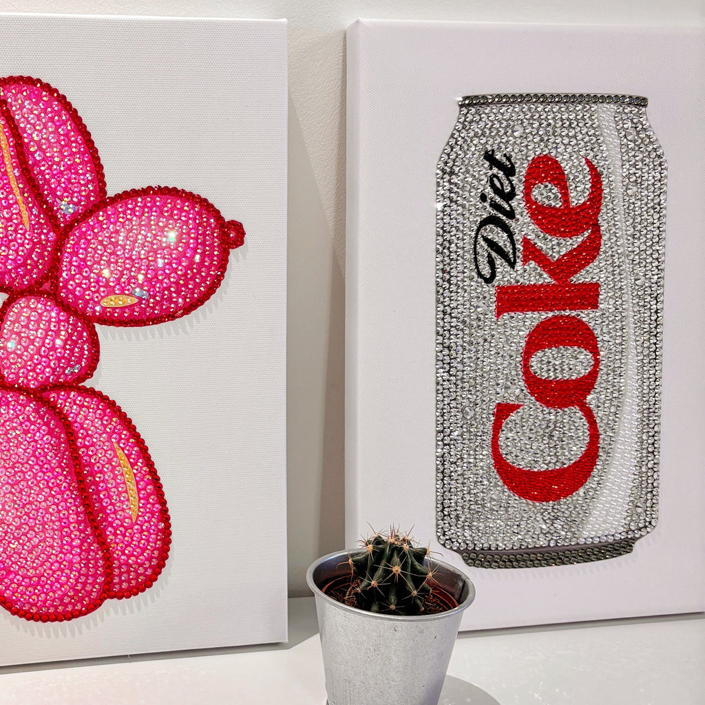 DIY Diet Coke Rhinestone Canvas Art Kit