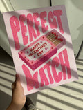 DIY Pink Perfect Match Rhinestone Rhinestone Canvas Art Kit