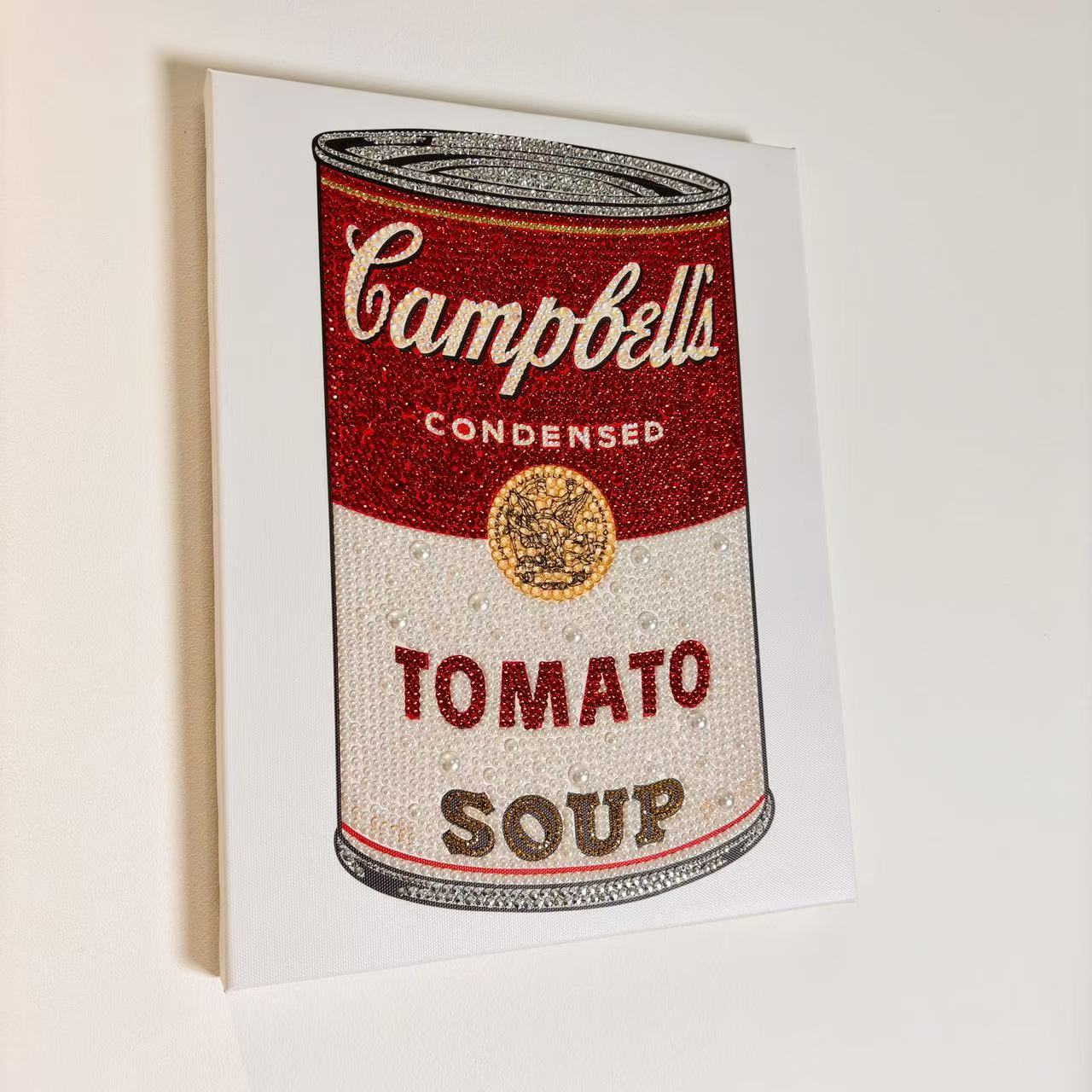 DIY Campbell's Soup Can Rhinestone Canvas Art Kit