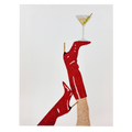 DIY Red Boots and Martini Rhinestone Canvas Art Kit