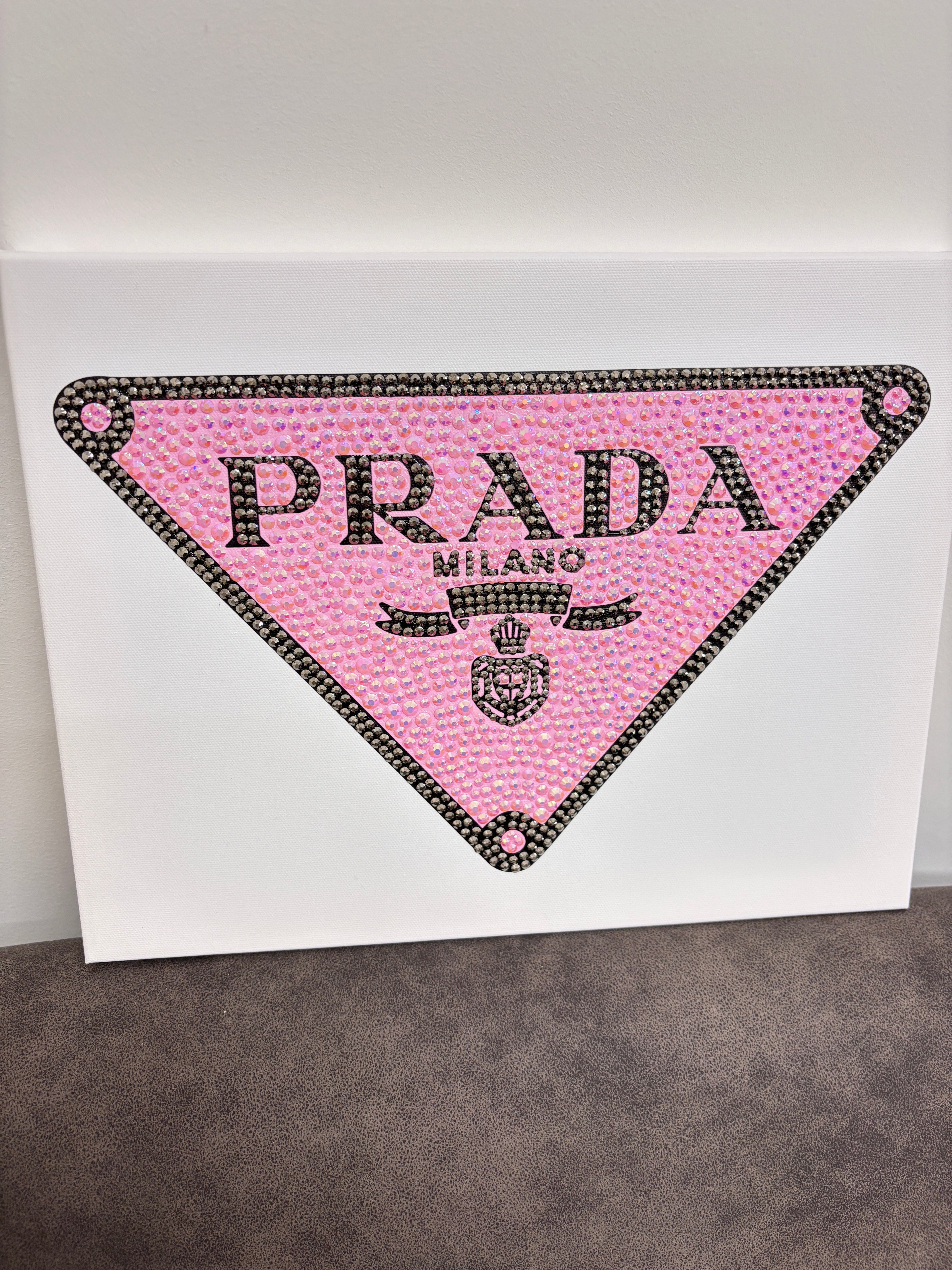 DIY Pink Prada Logo Kit
