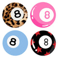 Mini DIY Rhinestone Canvas Art Kit Set (8 ball*4, 8x8")