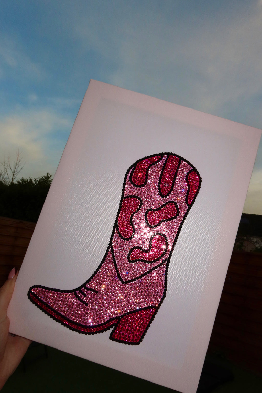 DIY-Set für rosa Stiefel