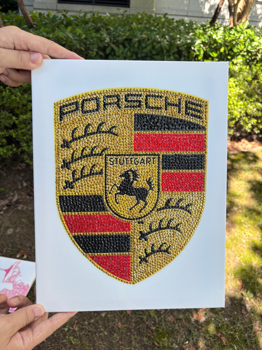 DIY Porsche Logo Rhinestone Canvas Art Kit