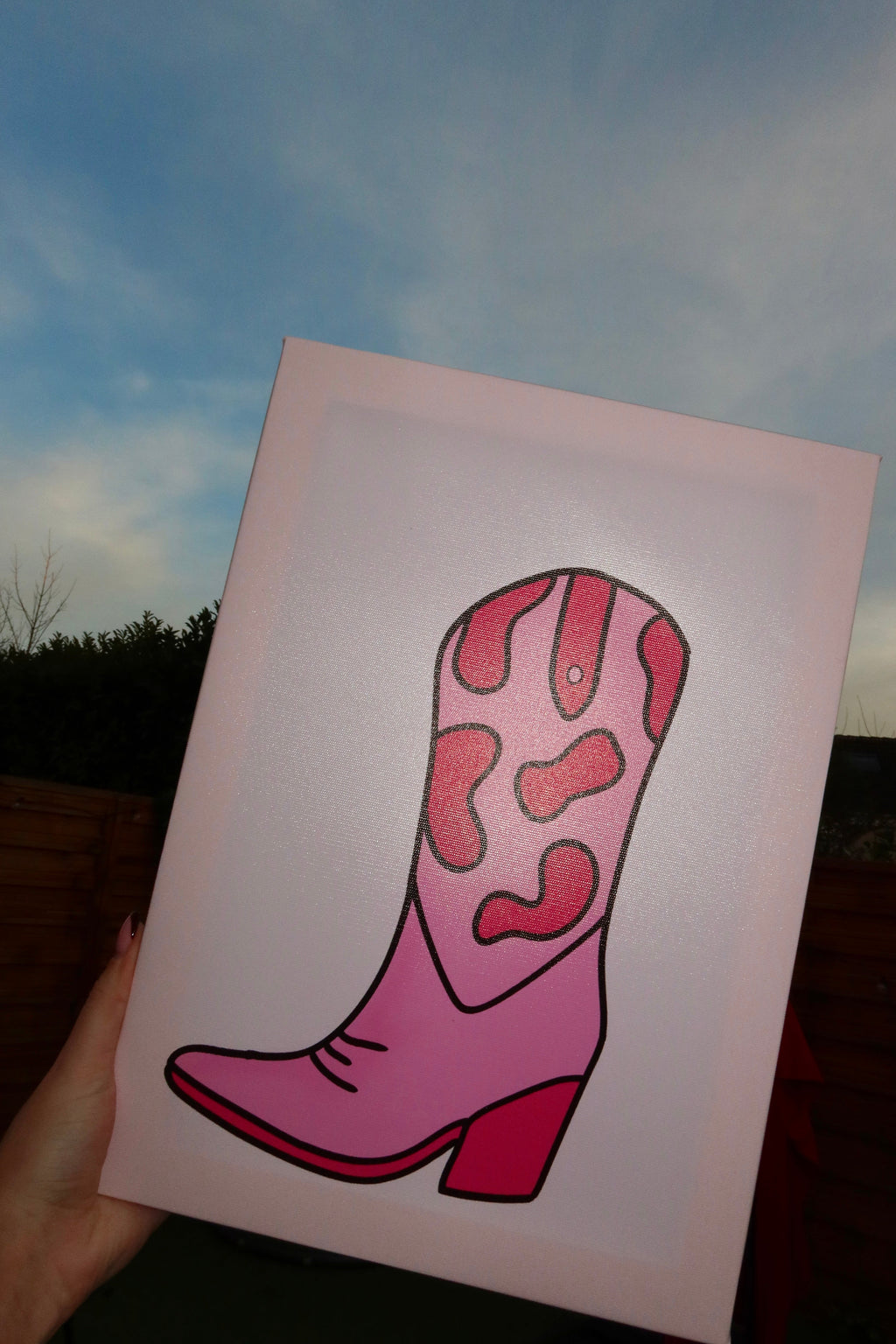 DIY-Set für rosa Stiefel