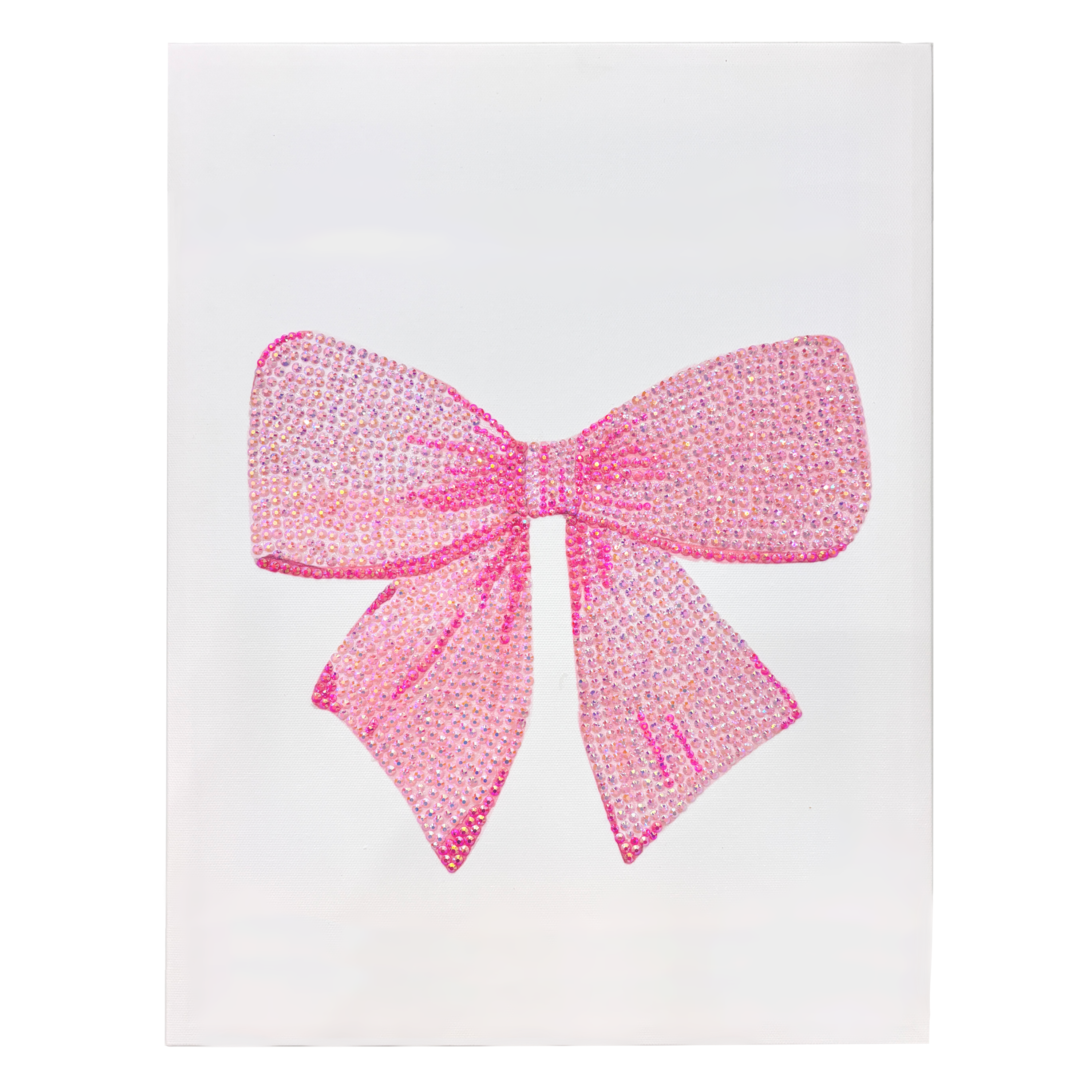DIY Pink Bow Rhinestone Canvas Art Kit