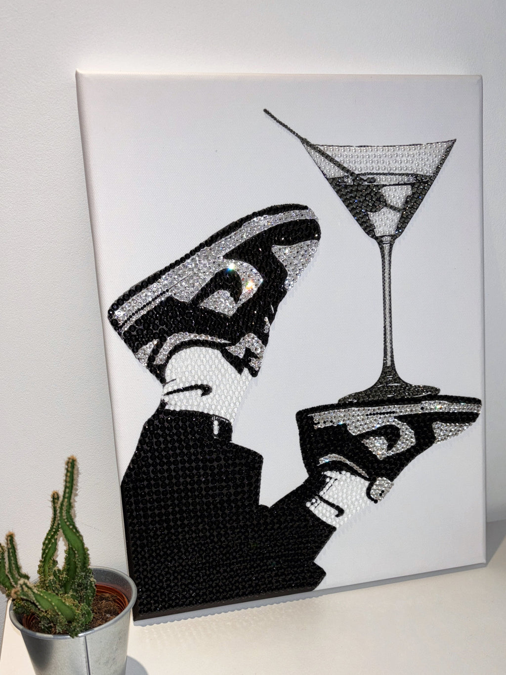 DIY AJ Nike and Martini Rhinetone Canvas Art Kit