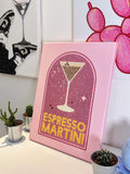 DIY Espresso Martini Rhinestone Canvas Art Kit