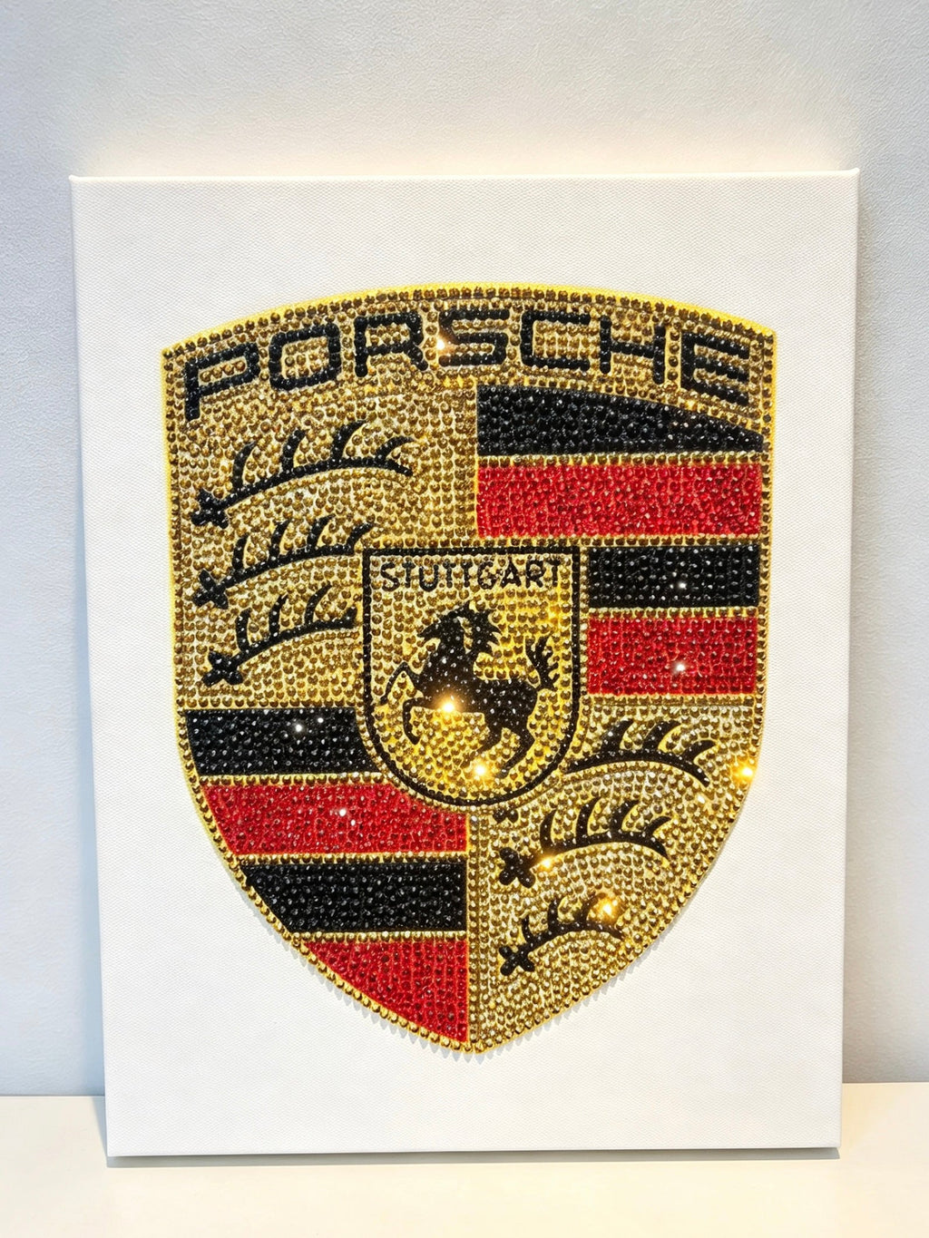 DIY Porsche Logo Rhinestone Canvas Art Kit