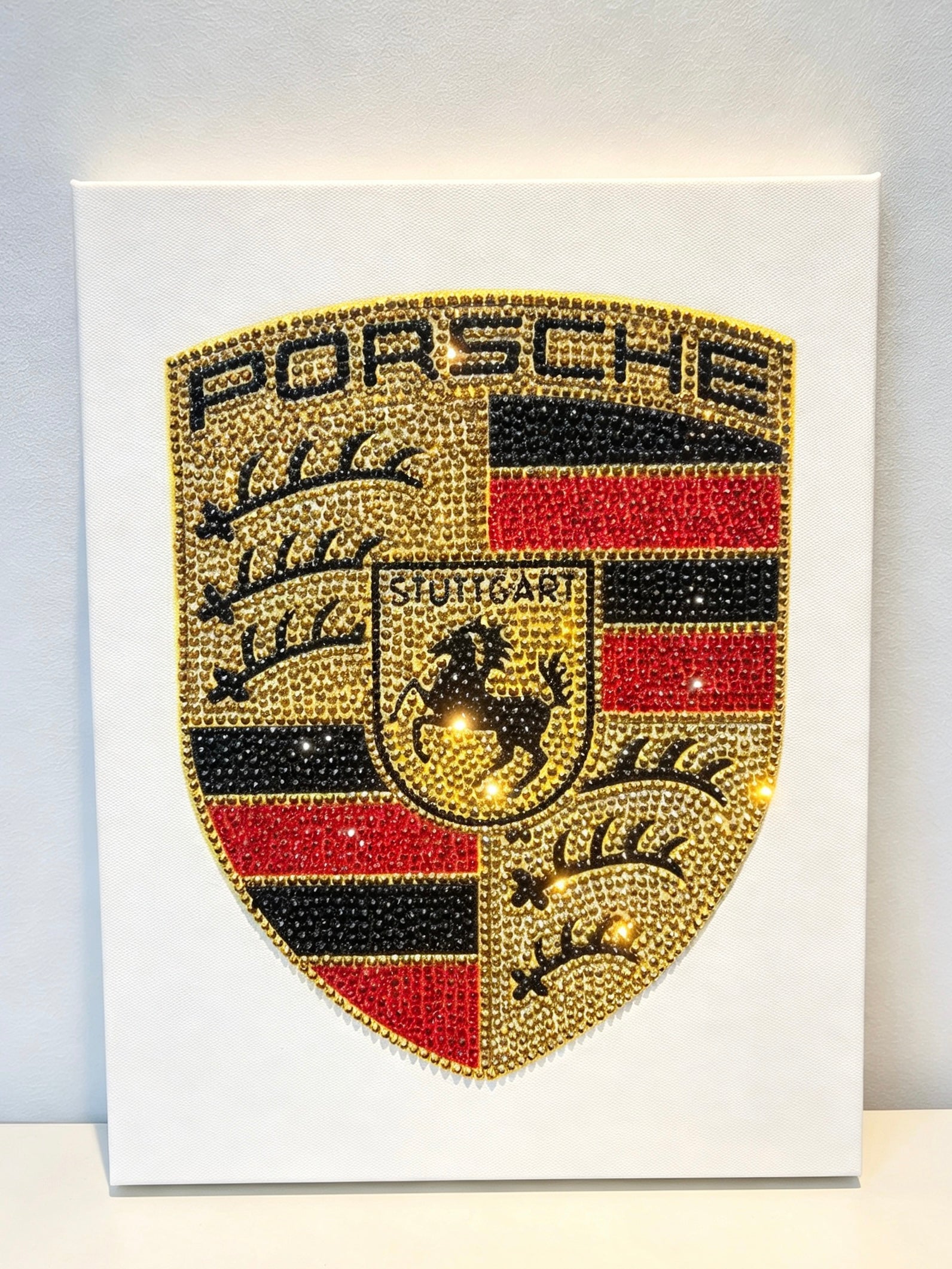 DIY Porsche Logo Rhinestone Canvas Art Kit
