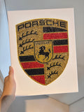DIY Porsche Logo Rhinestone Canvas Art Kit