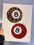 DIY 8 Ball Rhinestone Canvas Art Kit