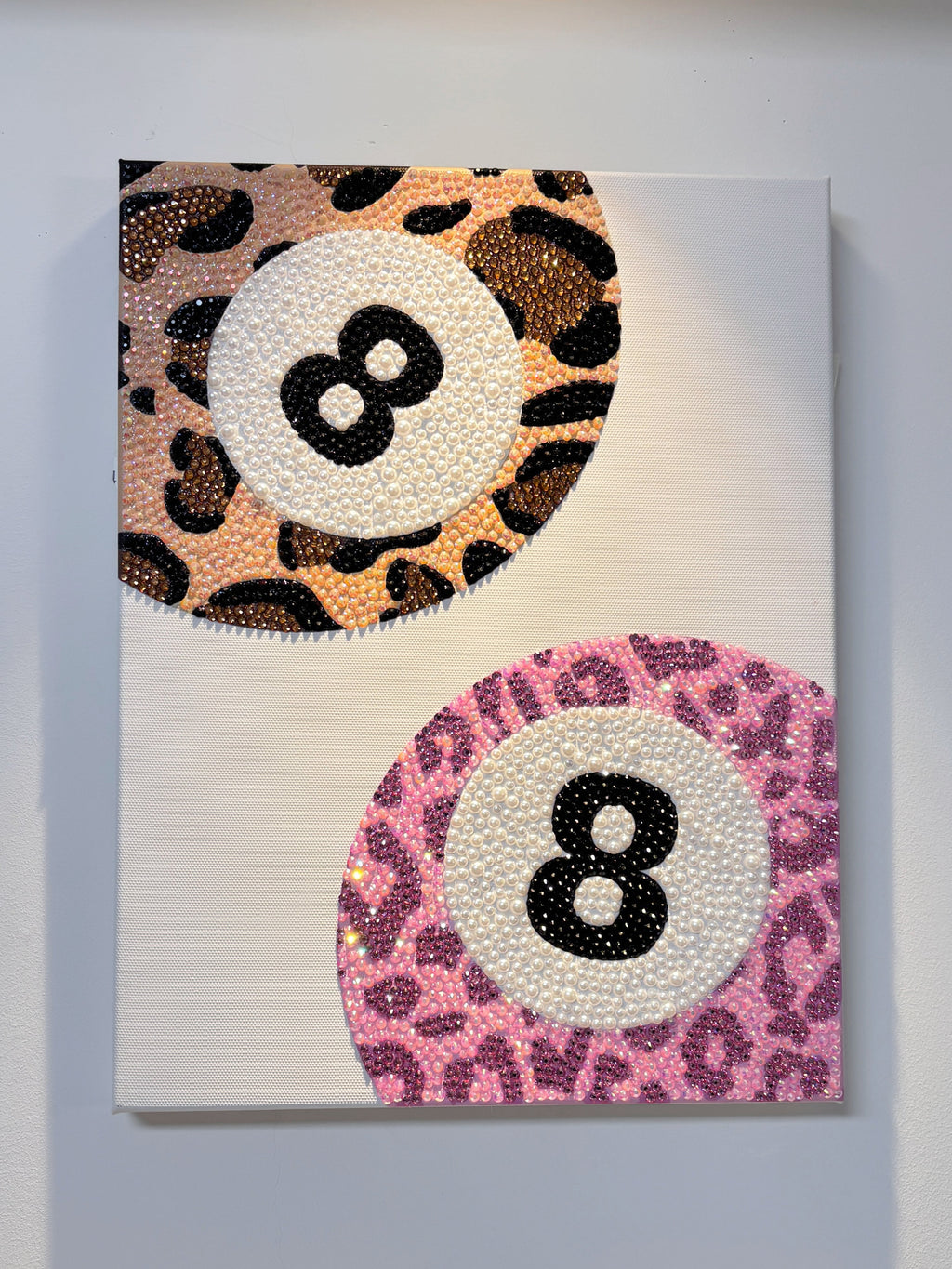DIY 8 Ball Rhinestone Canvas Art Kit