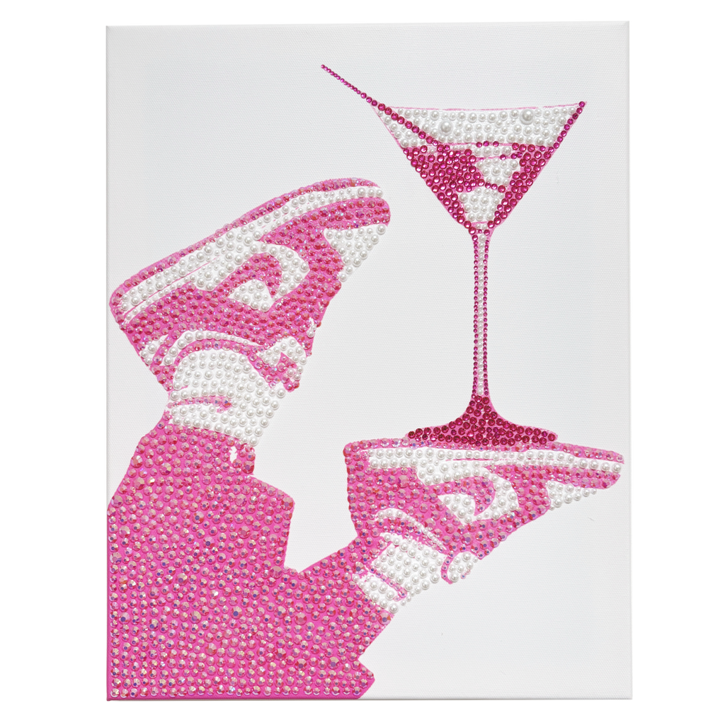 DIY AJ Nike and Martini Rhinetone Canvas Art Kit