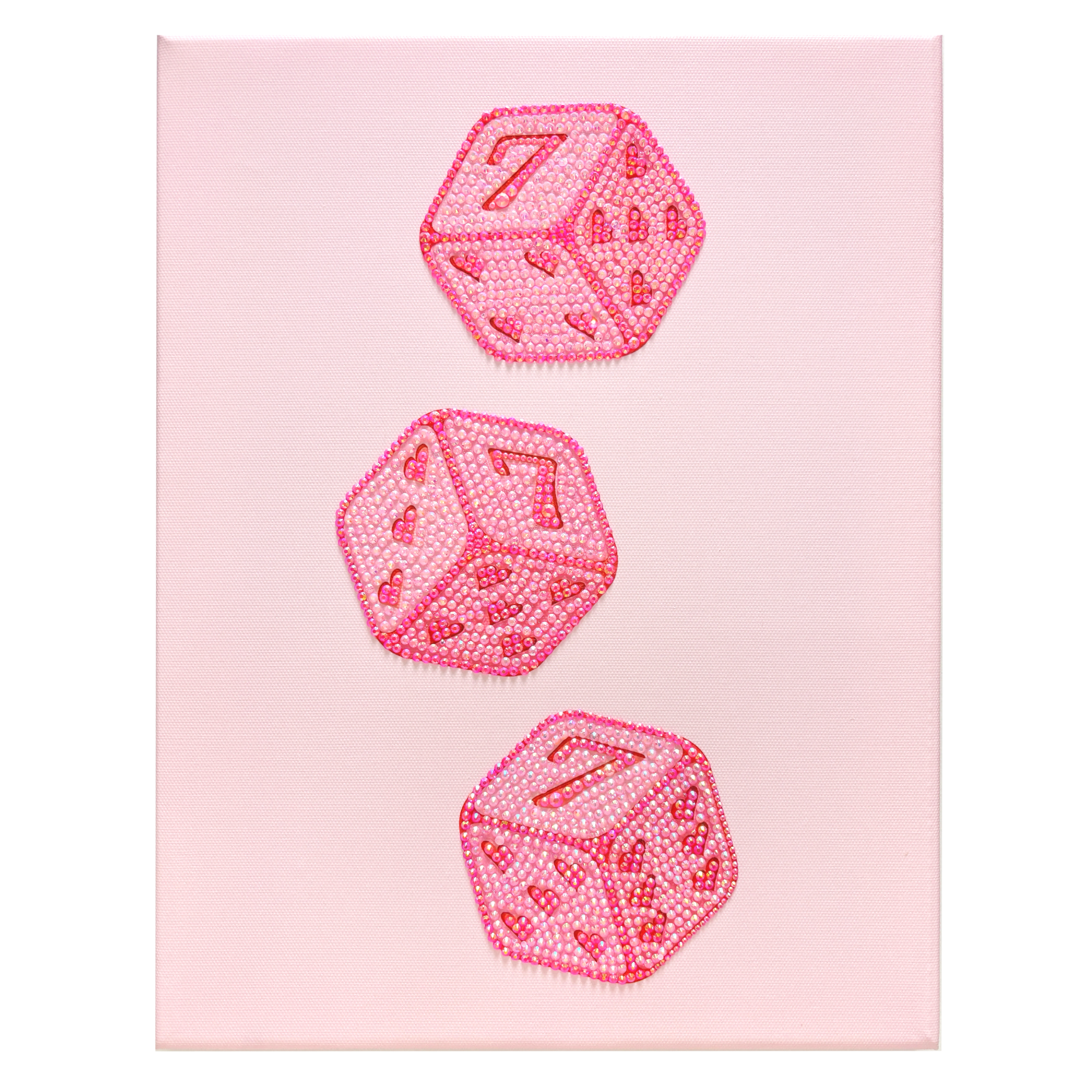 DIY Lucky 7 Dice Rhinestone Canvas Art Kit